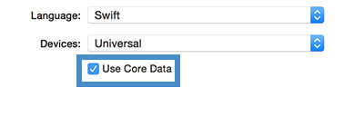 Swift: Turn core data on